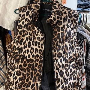 Leopard vest jacket